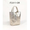 Petit sac cabas en cuir de vachette avec pochette attaché Fabriqué en Italie - 14
