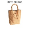 Petit sac cabas en cuir de vachette avec pochette attaché Fabriqué en Italie - 15