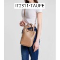 Petit sac cabas en cuir de vachette avec pochette attaché Fabriqué en Italie