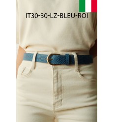 Ceinture femme en cuir impression lézard Fabriqué en Italie - 1