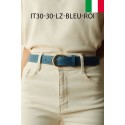 Ceinture femme en cuir impression lézard Fabriqué en Italie