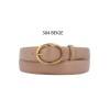 Ceinture femme en croûte de cuir de vachette avec boucle ovale - 2