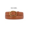 Ceinture femme en croûte de cuir de vachette avec boucle ovale - 6