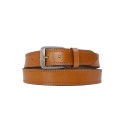 Ceinture homme en cuir de vachette largeur 3,8 cm