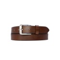 Ceinture homme en cuir de vachette largeur 3,4 cm