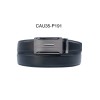 Ceinture automatique boucle crémaillère sans trous en croute de cuir de vachette 3.5 cm - 4