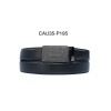 Ceinture automatique boucle crémaillère sans trous en croute de cuir de vachette 3.5 cm (Dupliqué) - 4