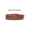 Ceinture femme automatique boucle crémaillère sans trous en croute de cuir de vachette 2505 - 5
