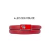 Ceinture femme automatique boucle crémaillère sans trous en croute de cuir de vachette 2505 - 7