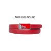 Ceinture femme automatique boucle crémaillère sans trous en croute de cuir de vachette 2506 - 5