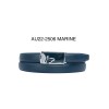 Ceinture femme automatique boucle crémaillère sans trous en croute de cuir de vachette 2506 - 7