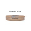 Ceinture femme automatique boucle crémaillère sans trous en croute de cuir de vachette 2506 - 3