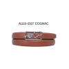Ceinture femme automatique boucle crémaillère sans trous en croute de cuir de vachette 2506 - 5