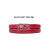Ceinture femme automatique boucle crémaillère sans trous en croute de cuir de vachette 2506 - 8
