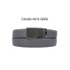 Ceinture automatique boucle crémaillère sans trous en croute de cuir de vachette 3.5 cm - 6