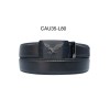 Ceinture automatique boucle crémaillère sans trous en croute de cuir de vachette 3.5 cm - 4