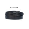 Ceinture automatique boucle crémaillère sans trous en croute de cuir de vachette 3.5 cm - 4