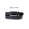 Ceinture automatique boucle crémaillère sans trous en croute de cuir de vachette 3.5 cm - 4