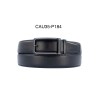 Ceinture automatique boucle crémaillère sans trous en croute de cuir de vachette 3.5 cm - 4