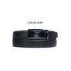Ceinture automatique boucle crémaillère sans trous en croute de cuir de vachette 3.5 cm - 4