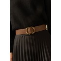 Ceinture femme en cuir de vachette largeur 4 cm