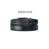 Ceinture automatique boucle crémaillère sans trous en croute de cuir de vachette 3.5 cm - 4