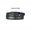 Ceinture automatique boucle crémaillère sans trous en croute de cuir de vachette 3.5 cm - 4