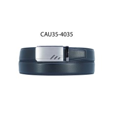 Ceinture Pour Homme En Cuir Véritable - Boucle Automatique - Largeur 3,5 Cm - Plusieurs Longueurs (110 à 155 Cm)