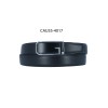 Ceinture automatique boucle crémaillère sans trous en croute de cuir de vachette 3.5 cm - 4