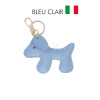 Porte de clé en cuir de vachette forme chien Fabriqué en Italie - 1