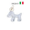 Porte de clé en cuir de vachette forme chien Fabriqué en Italie - 2