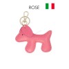 Porte de clé en cuir de vachette forme chien Fabriqué en Italie - 3