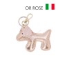 Porte de clé en cuir de vachette forme chien Fabriqué en Italie - 8