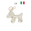 Porte de clé en cuir de vachette forme chien Fabriqué en Italie - 9