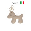 Porte de clé en cuir de vachette forme chien Fabriqué en Italie - 11
