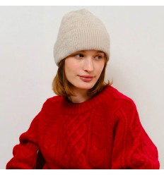 Bonnet en polyester pour Homme / Femme - IVOIRE