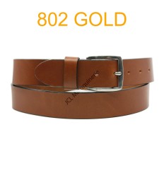 Ceinture en cuir de vachette fabrication francaise 802 Camel