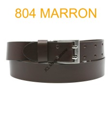 Ceinture en cuir de vachette fabrication francaise 804 Marron