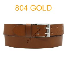 Ceinture en cuir de vachette fabrication francaise 804 Camel