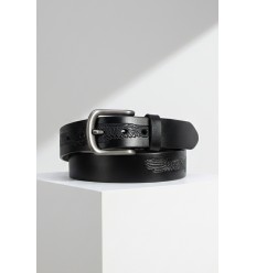 Ceinture homme en croûte de cuir de vachette largeur 4 cm - 1