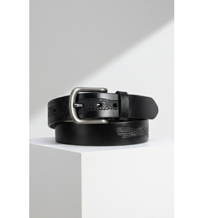 Ceinture homme en croûte de cuir de vachette largeur 4 cm - 1