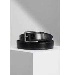 Ceinture homme en croûte de cuir de vachette largeur 4 cm - 1