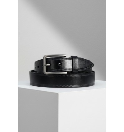 Ceinture homme en croûte de cuir de vachette largeur 4 cm - 1